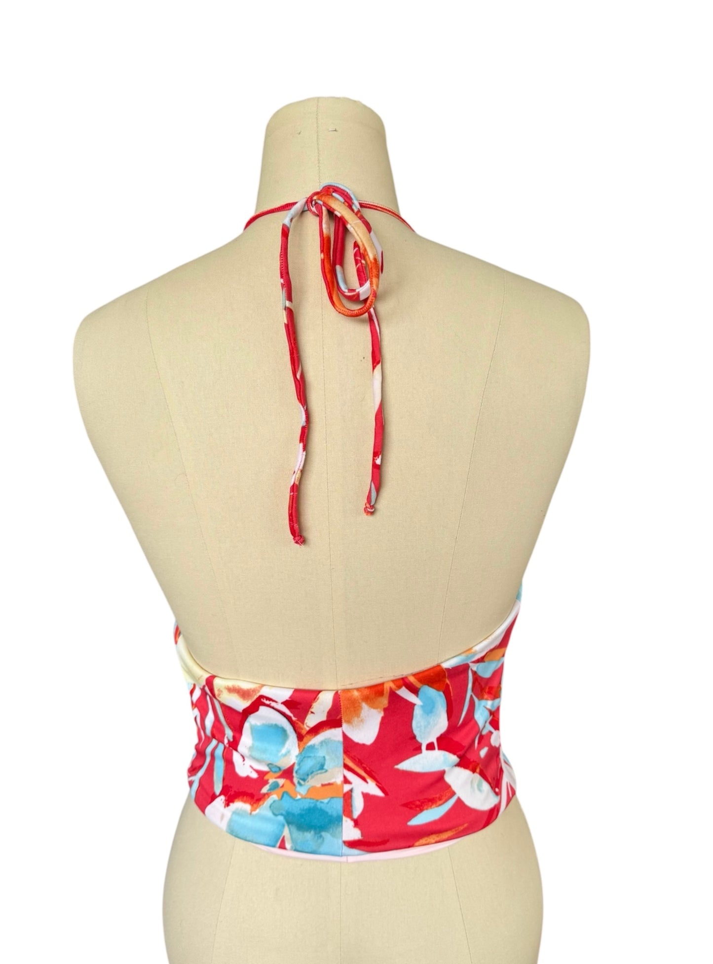 Cowl Neck Halter Top - Reversible