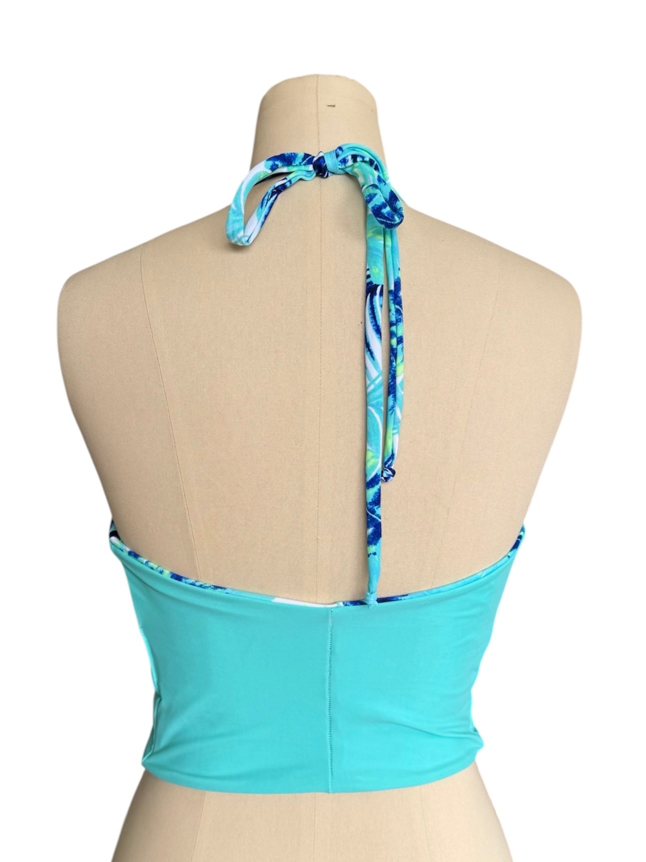 Blue Hawaiian Cowl Neck