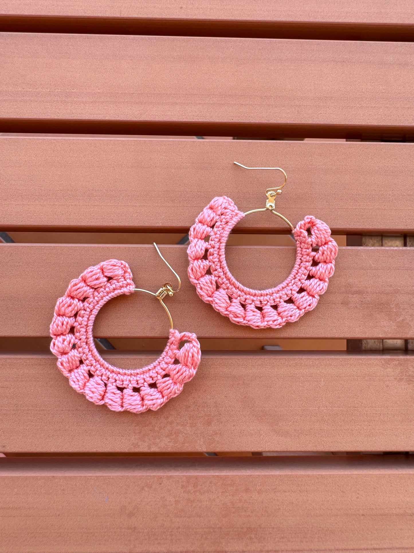 Puff ring earrings
