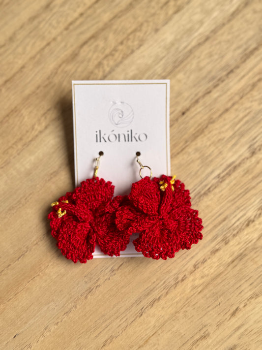 Amapola Earrings - Red