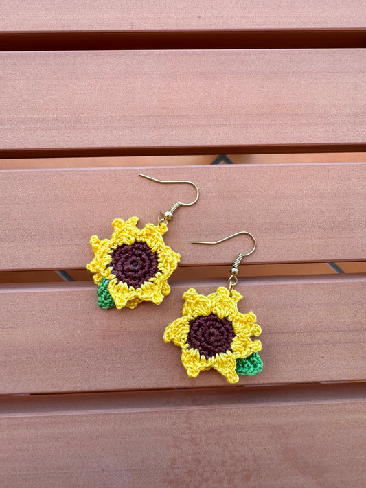 Sunflower earrings