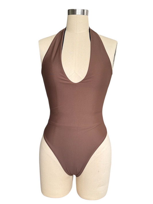 Nilary One Piece - Mocha & Black