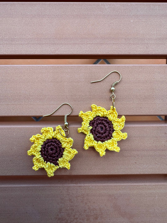 Like sunflower earrings