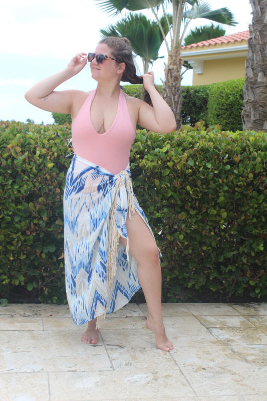 Crochet fringes cover up