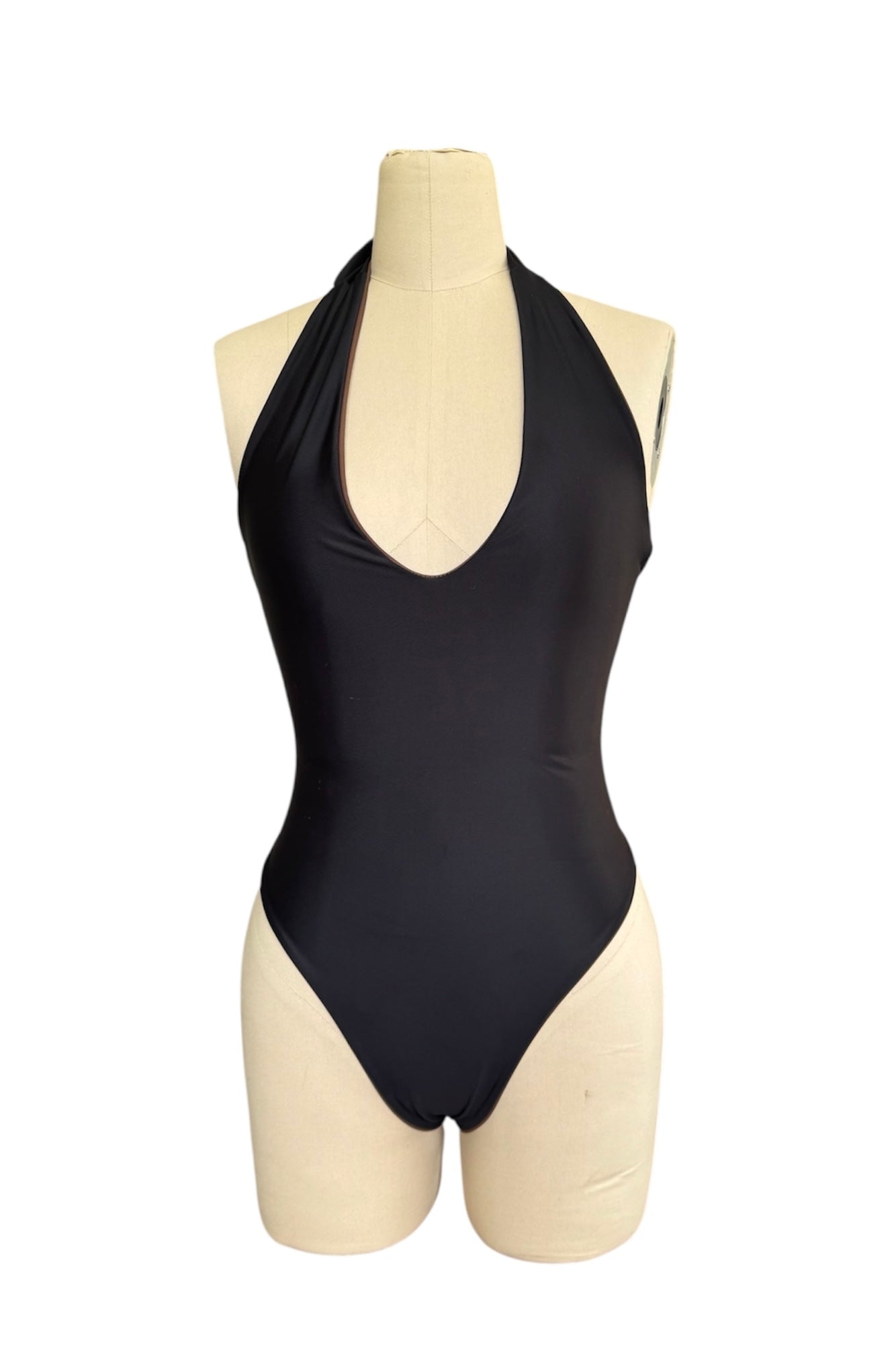 Nilary One Piece - Mocha & Black