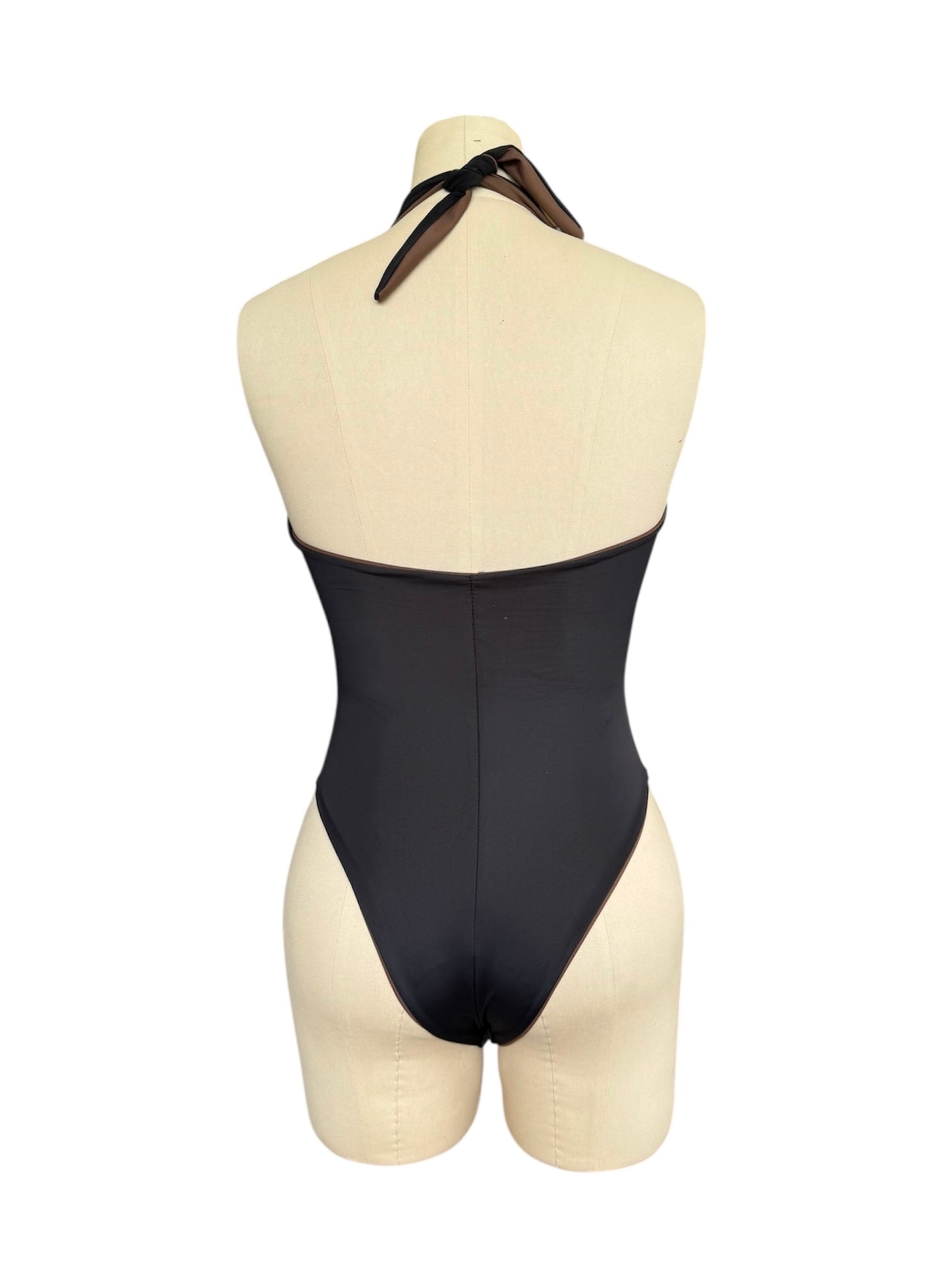 Nilary One Piece - Mocha & Black