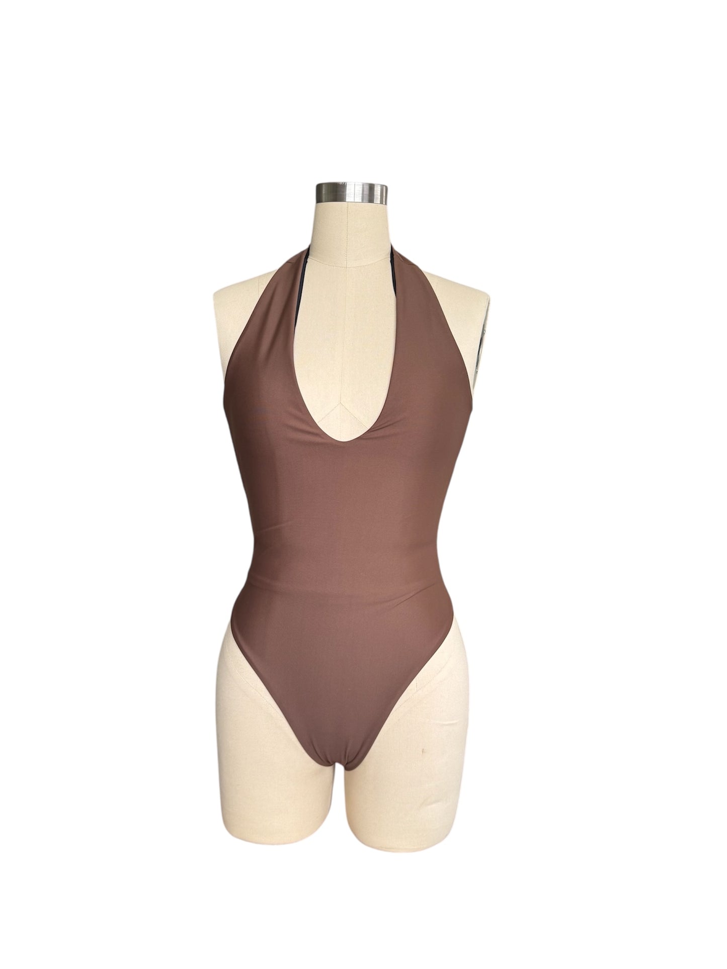 Nilary One Piece - Mocha & Black