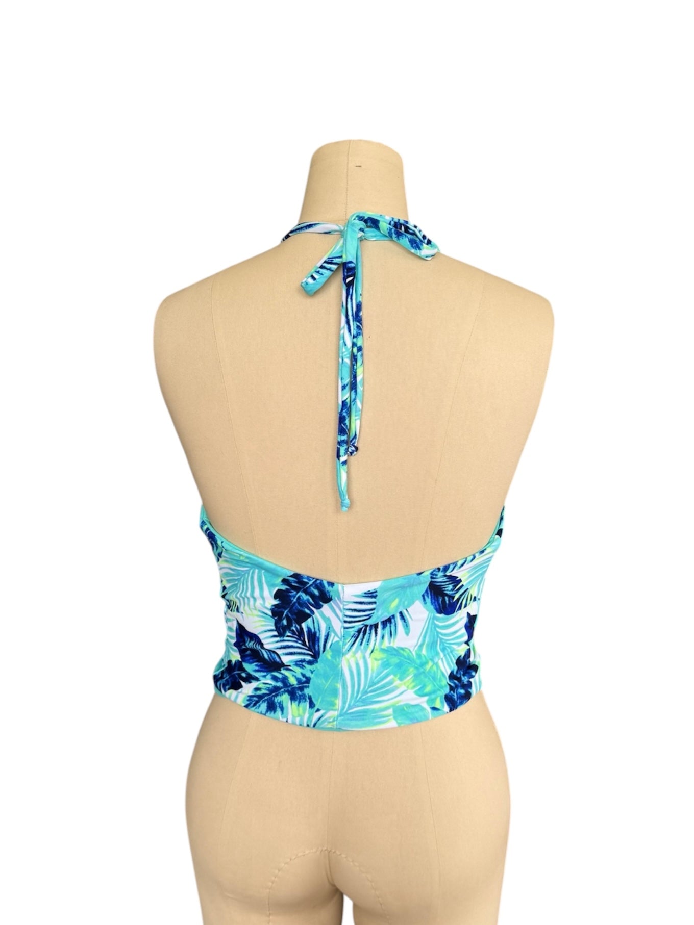 Blue Hawaiian Cowl Neck