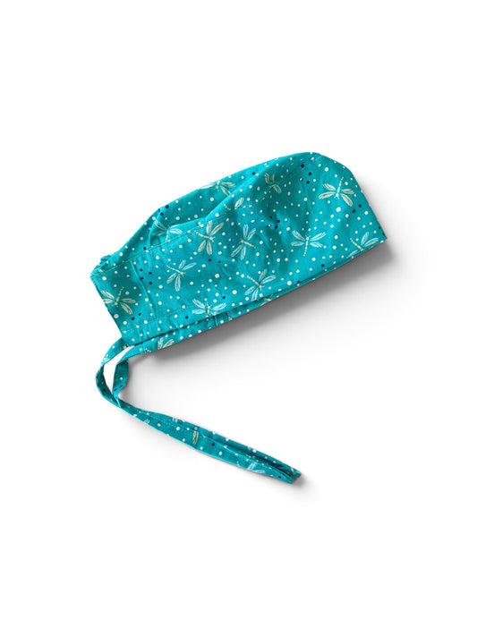 Cotton scrub-caps - DRAGON FLY PRINT
